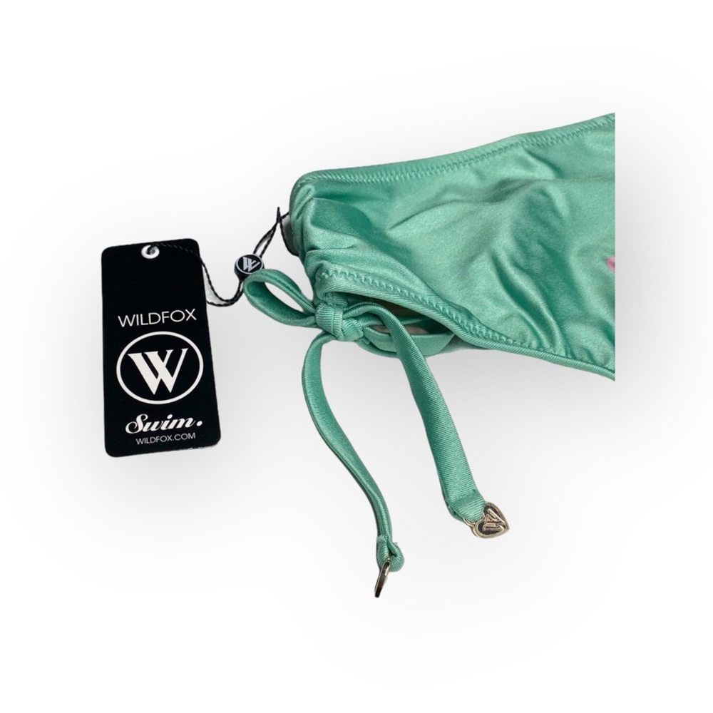 HTF: Wildfox x Dolls Kill ☻︎ Out of this World Ruched Bikini Bottoms ☻ Green L - Picture 8 of 17